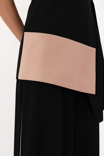 Асимметричный жилет VASSA&Co, пол женский, цвет черный, фото №4