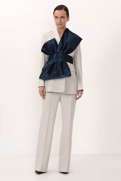 Асимметричный жилет на одно плечо VASSA&Co, пол женский, цвет синий, фото №3