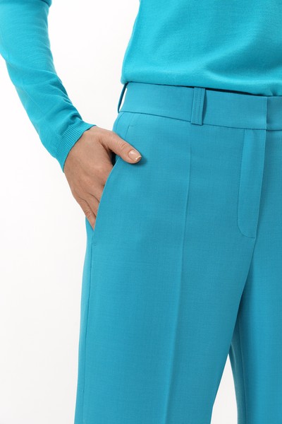 Брюки VASSA&Co, пол женский, цвет голубой, фото №3