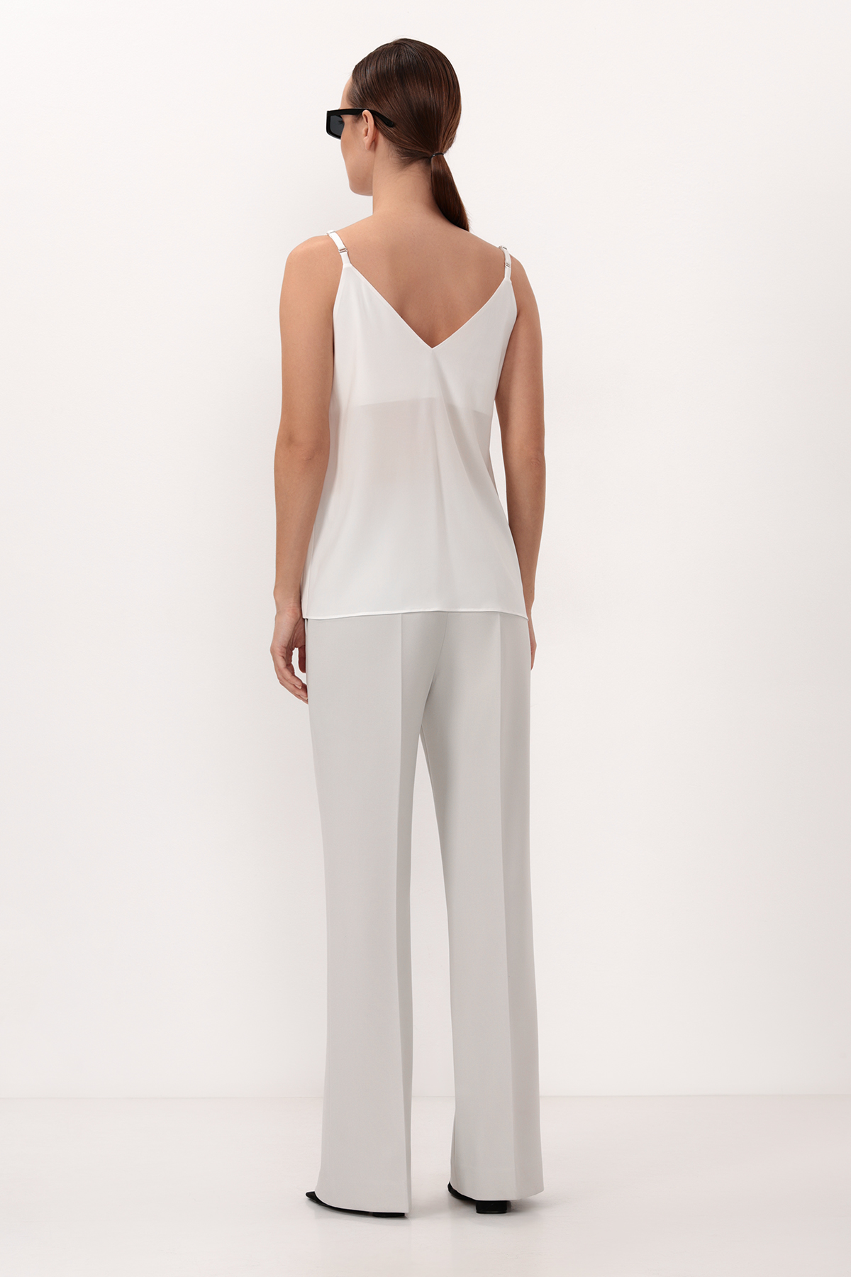 Базовый топ VASSA&Co, пол женский, цвет белый, фото №2