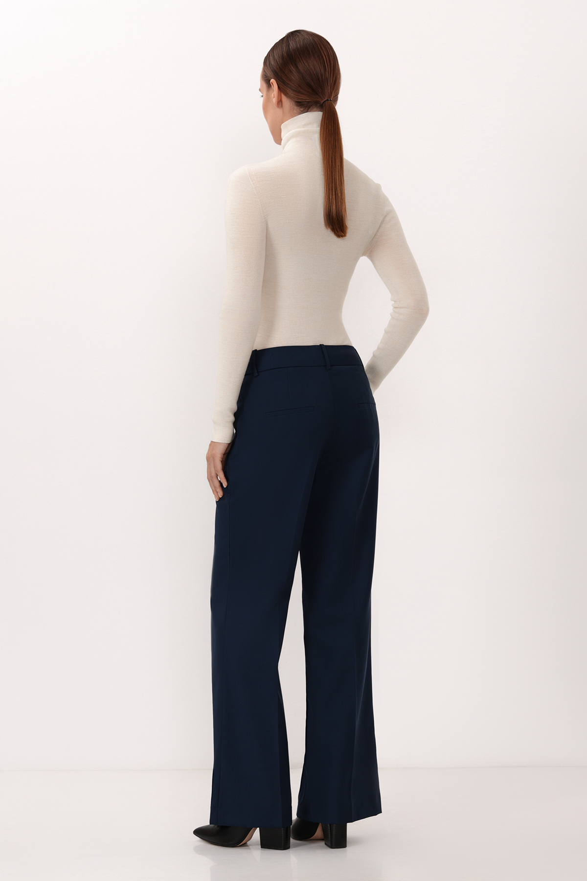 Брюки VASSA CODE, пол женский, цвет синий, фото №4