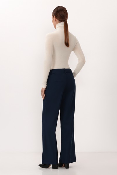 Брюки VASSA CODE, пол женский, цвет синий, фото №4