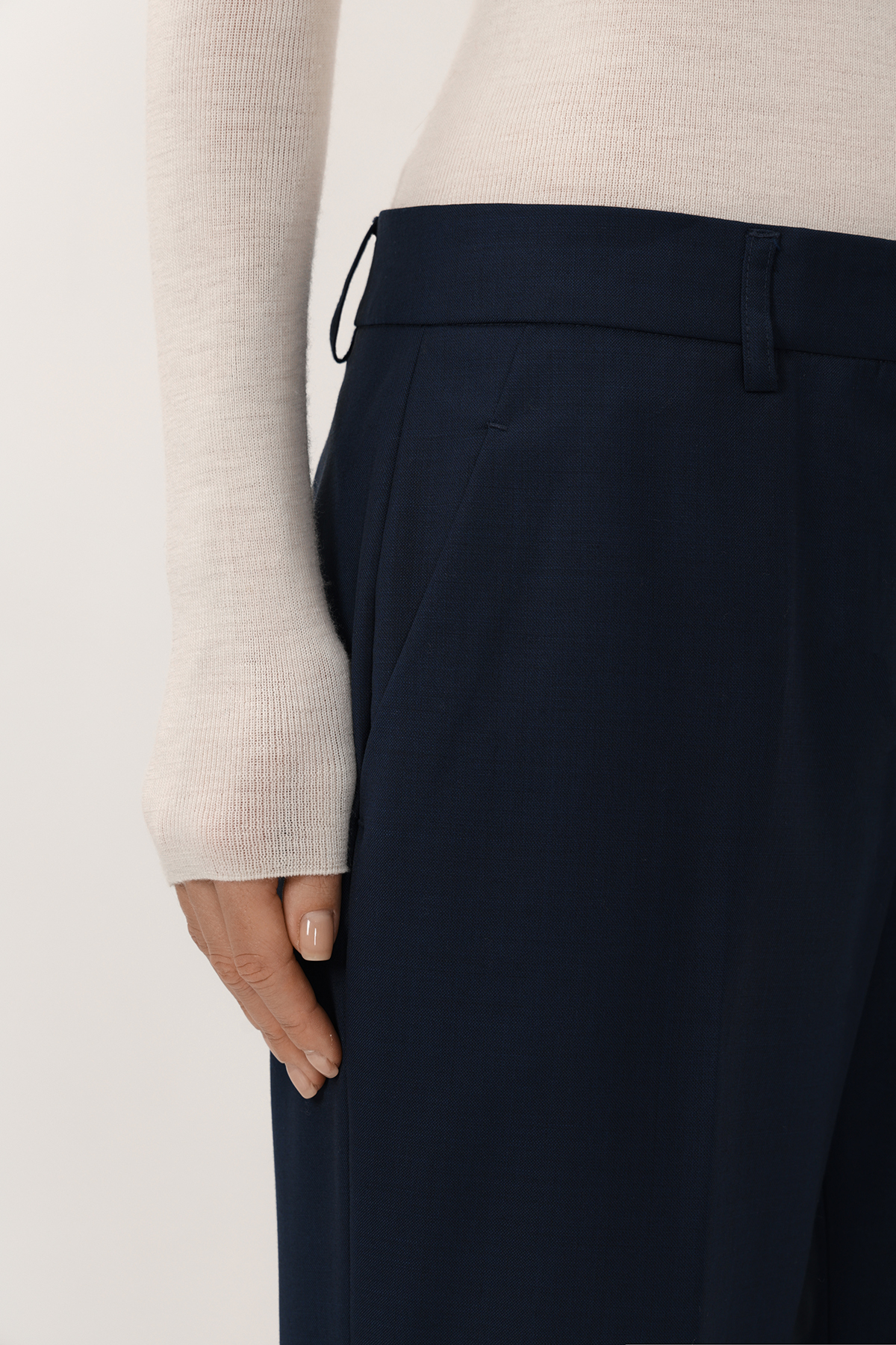 Брюки VASSA CODE, пол женский, цвет синий, фото №2