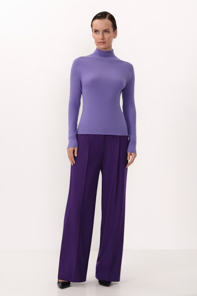 Водолазка с шерстью VASSA&Co, пол female, цвет violet, фото №4