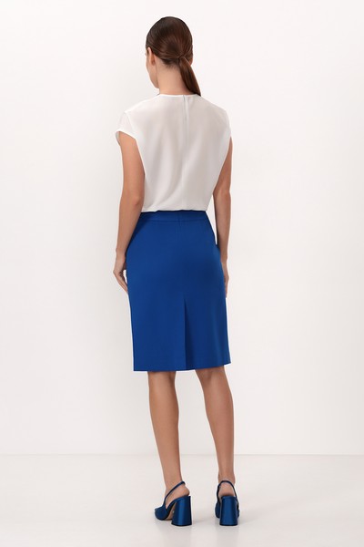 Юбка-карандаш VASSA&Co, пол женский, цвет синий, фото №3