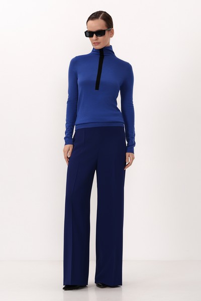 Брюки VASSA&Co, пол женский, цвет синий, фото №3