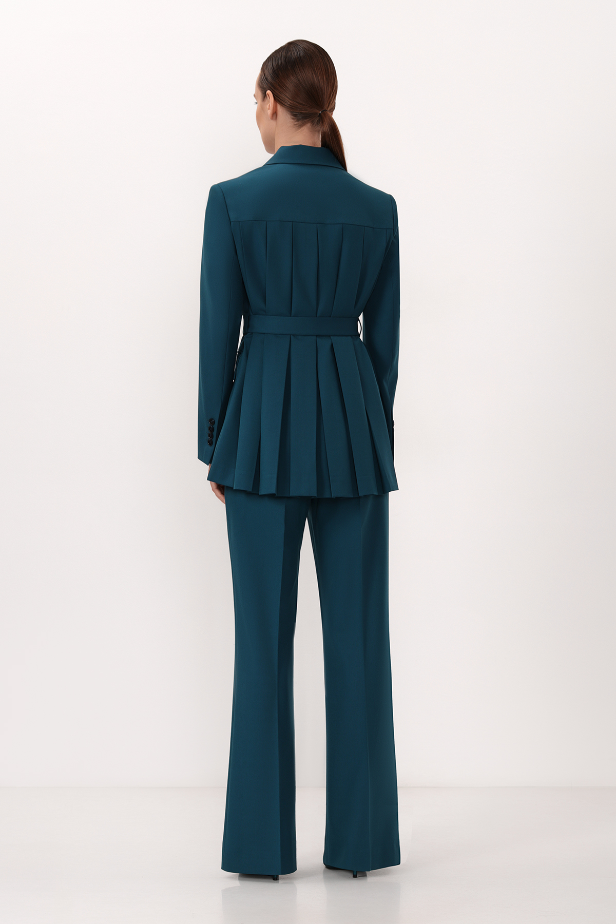 Жакет с гофрированной спинкой VASSA&Co, пол female, цвет голубой, фото №2