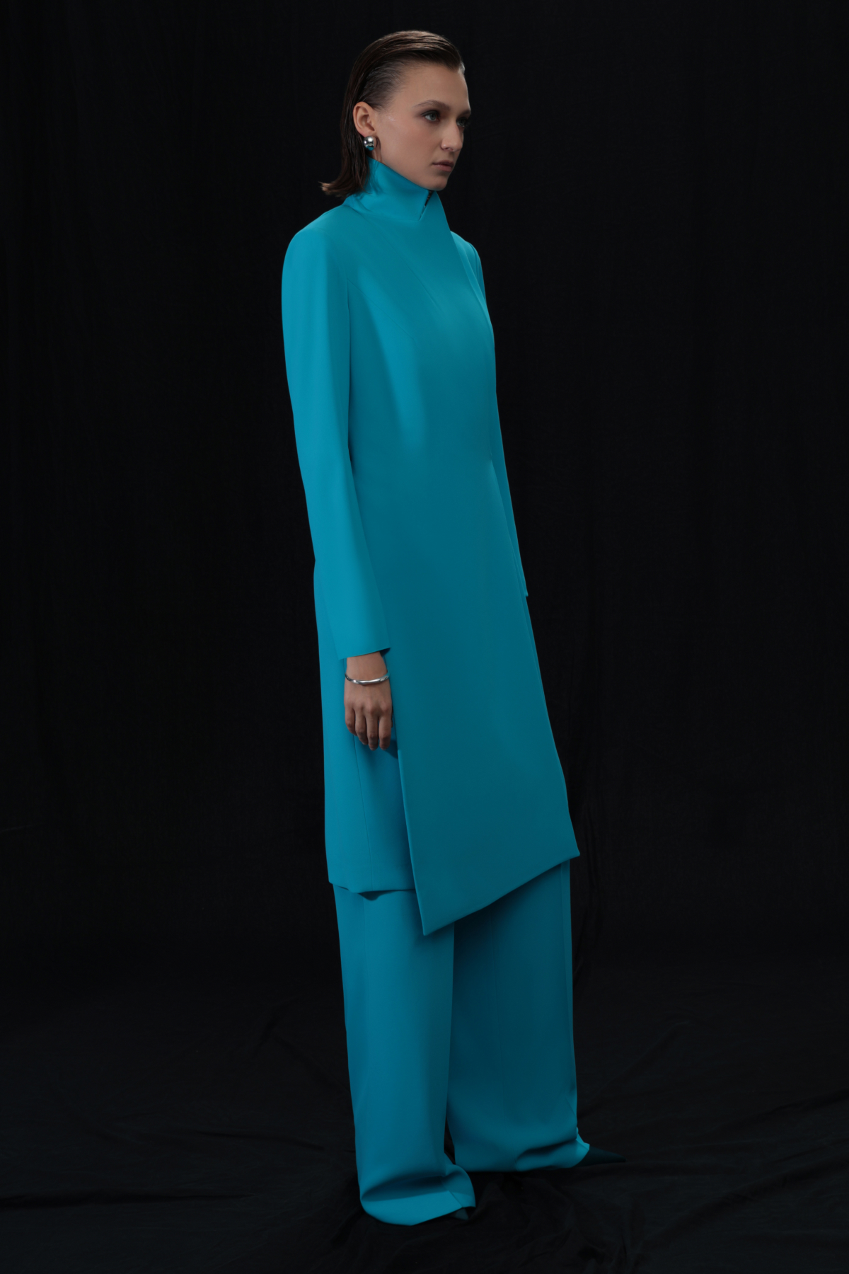 Платье VASSA&Co, пол женский, цвет голубой, фото №3