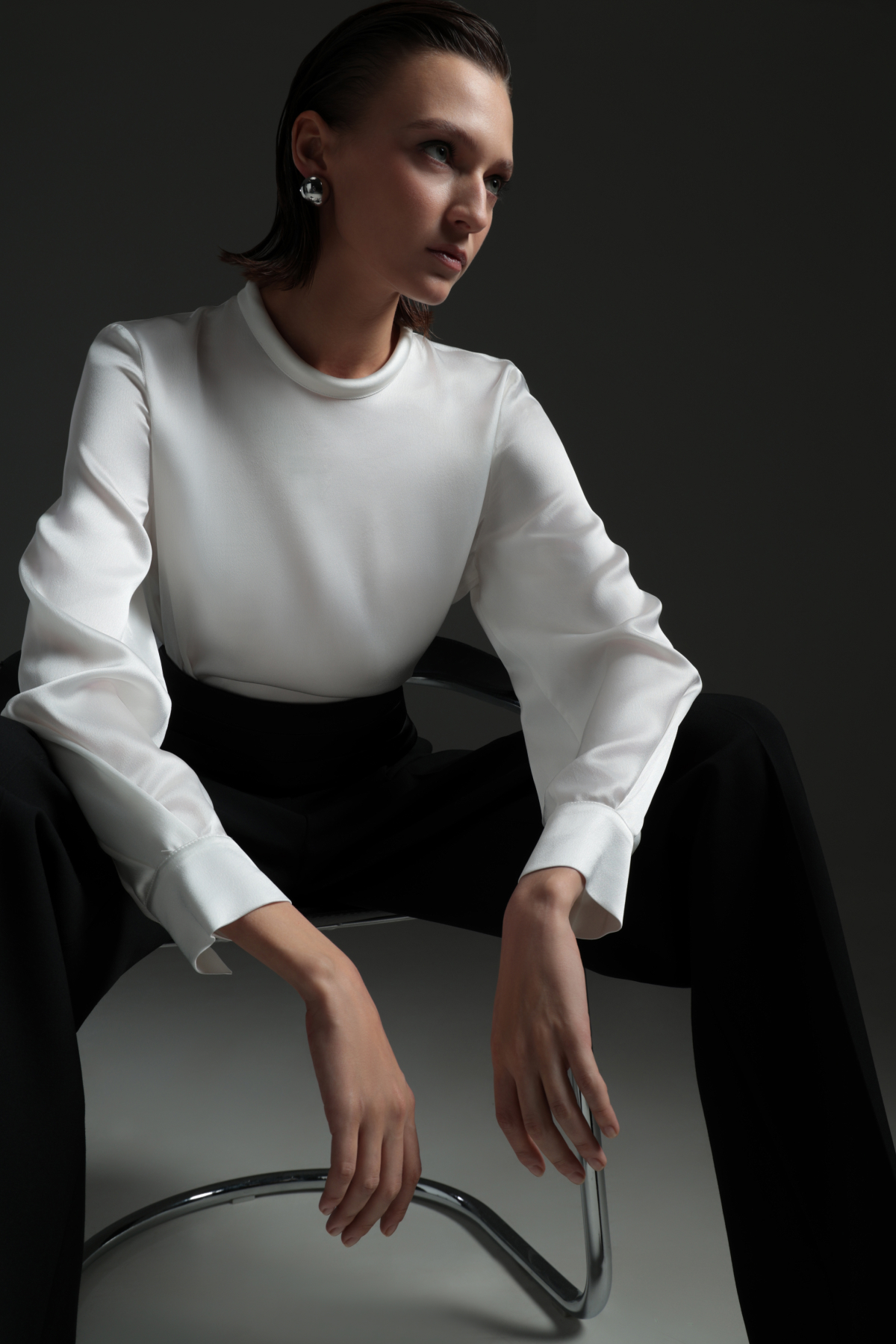 Блузка VASSA&Co, пол женский, цвет белый, фото №2