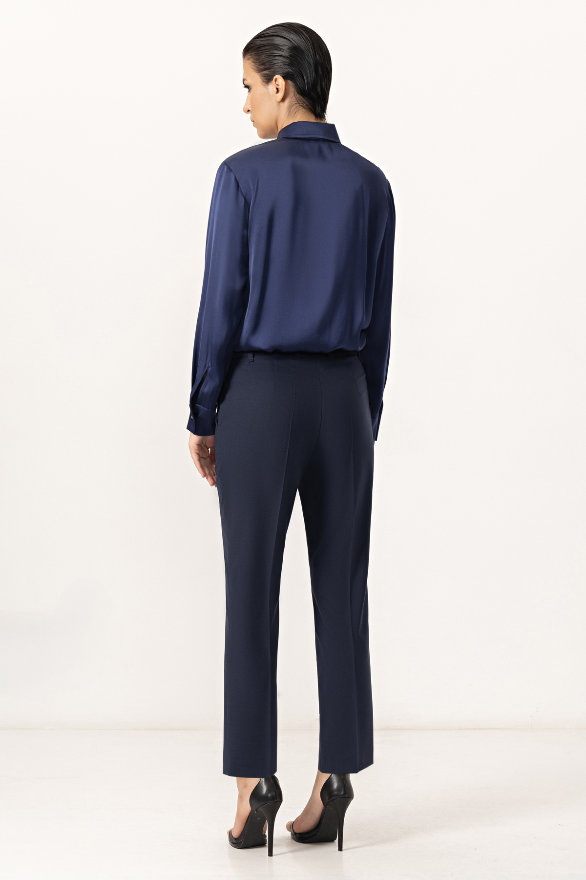 Брюки VASSA&Co, пол женский, цвет синий, фото №5