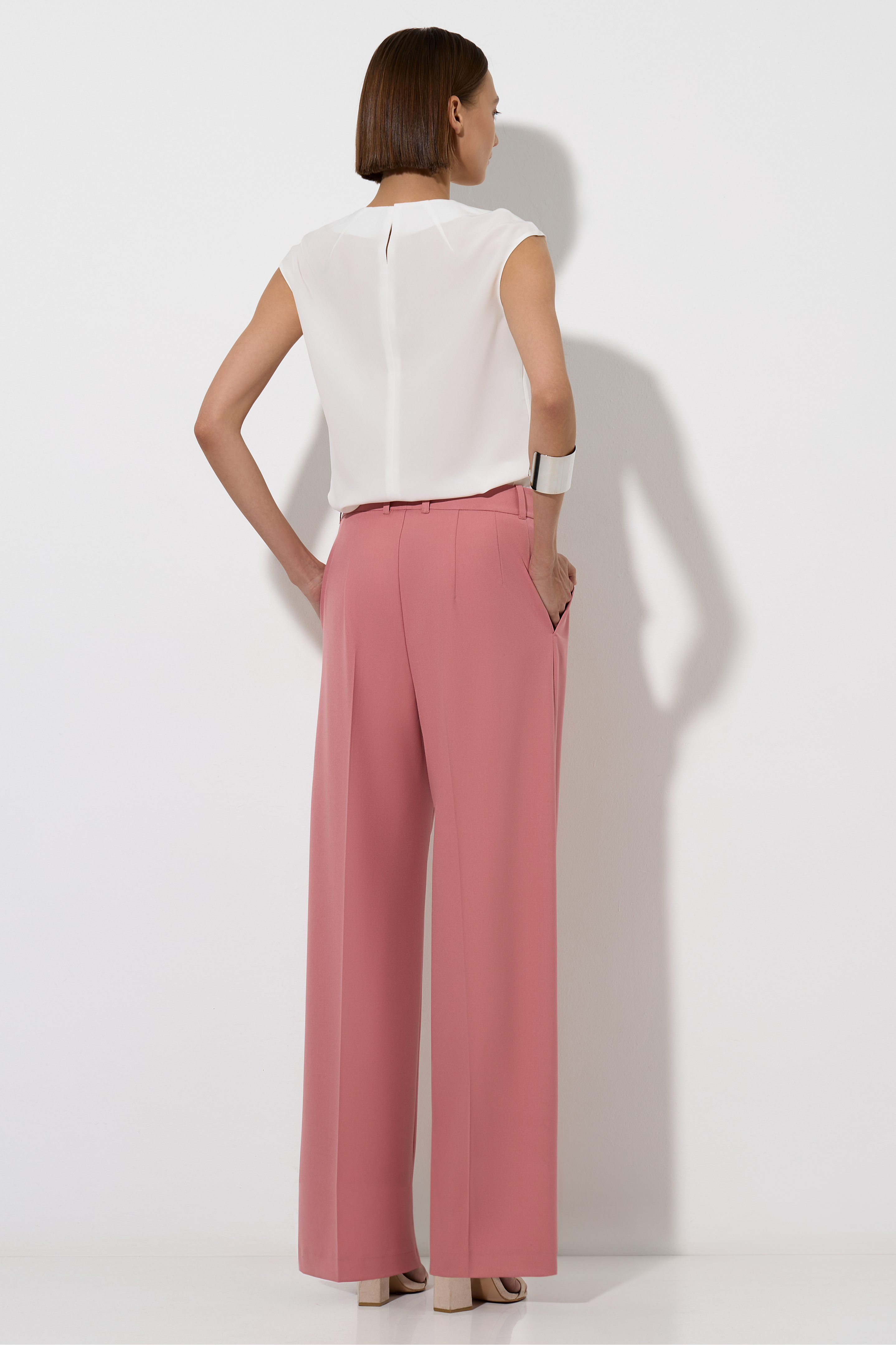 Брюки , пол женский, цвет розовый, фото №8