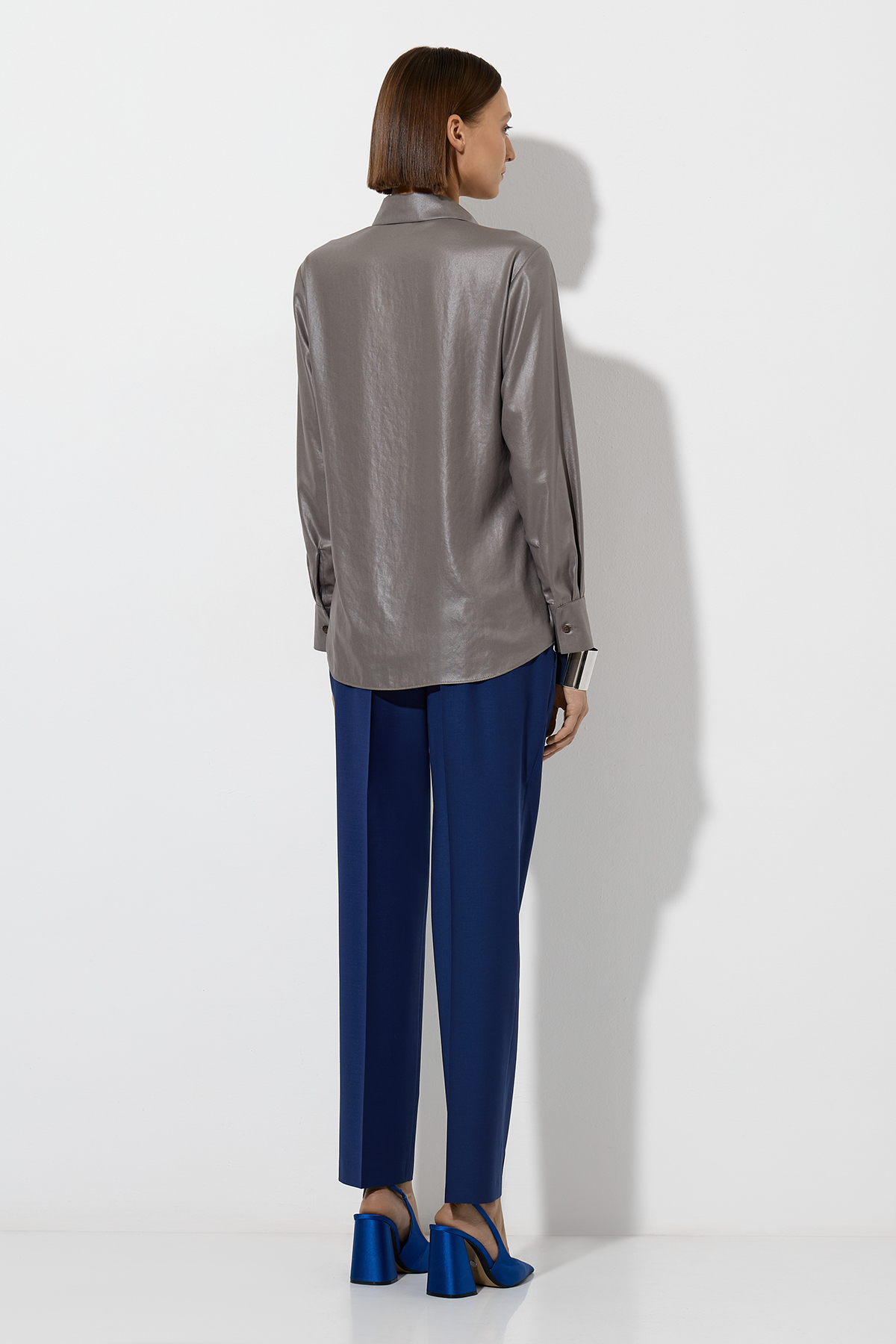 Блузка VASSA&Co, пол женский, цвет коричневый, фото №5