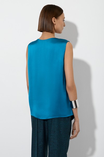 Блузка VASSA&Co, пол женский, цвет голубой, фото №4