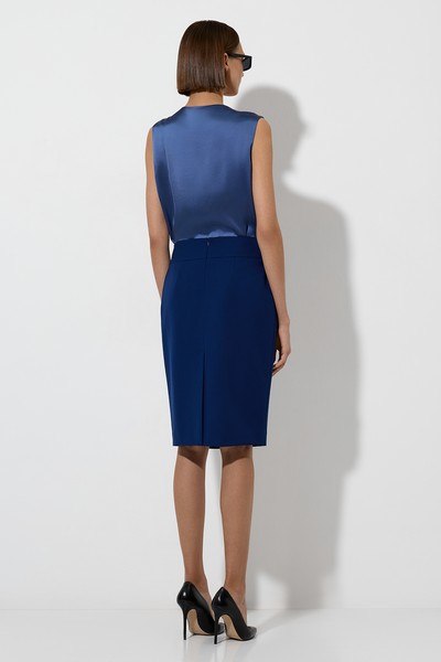 Юбка-карандаш VASSA&Co, пол женский, цвет синий, фото №3