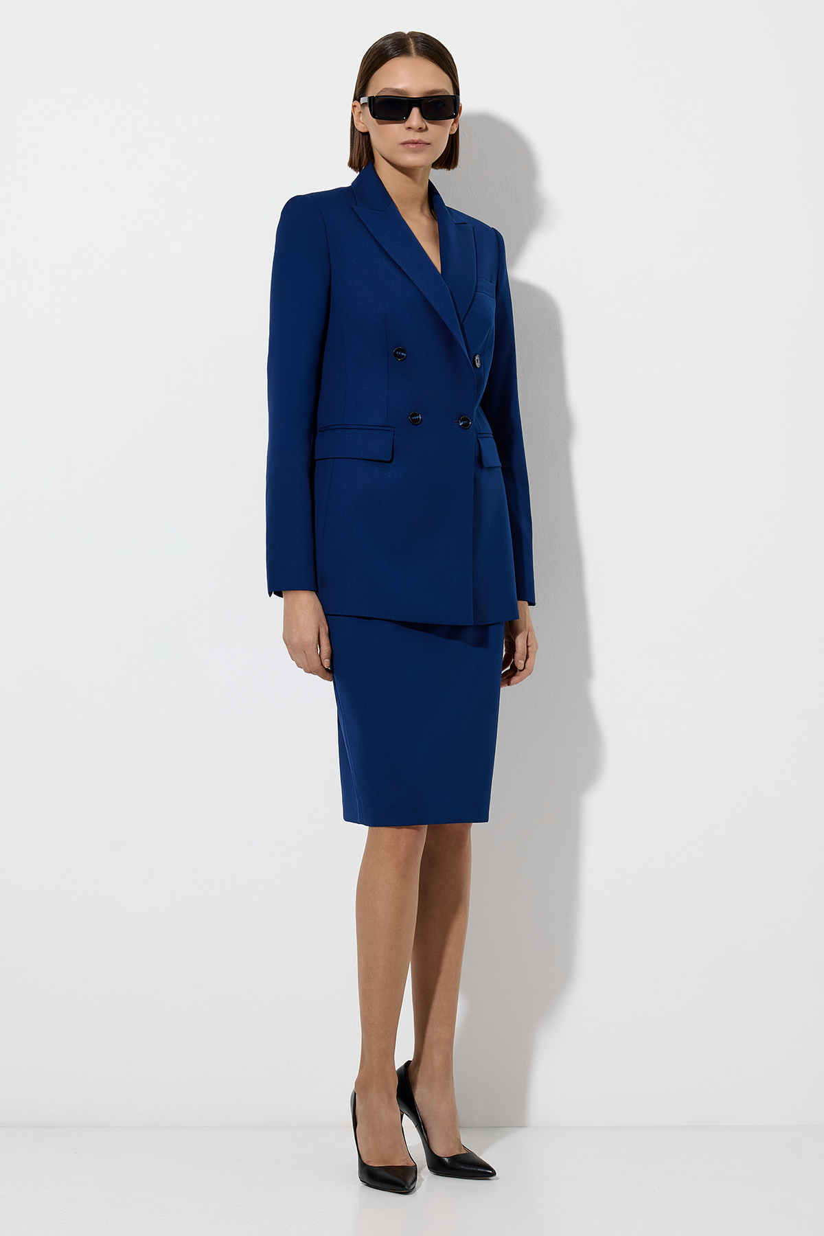 Жакет VASSA&Co, пол женский, цвет синий, фото №3