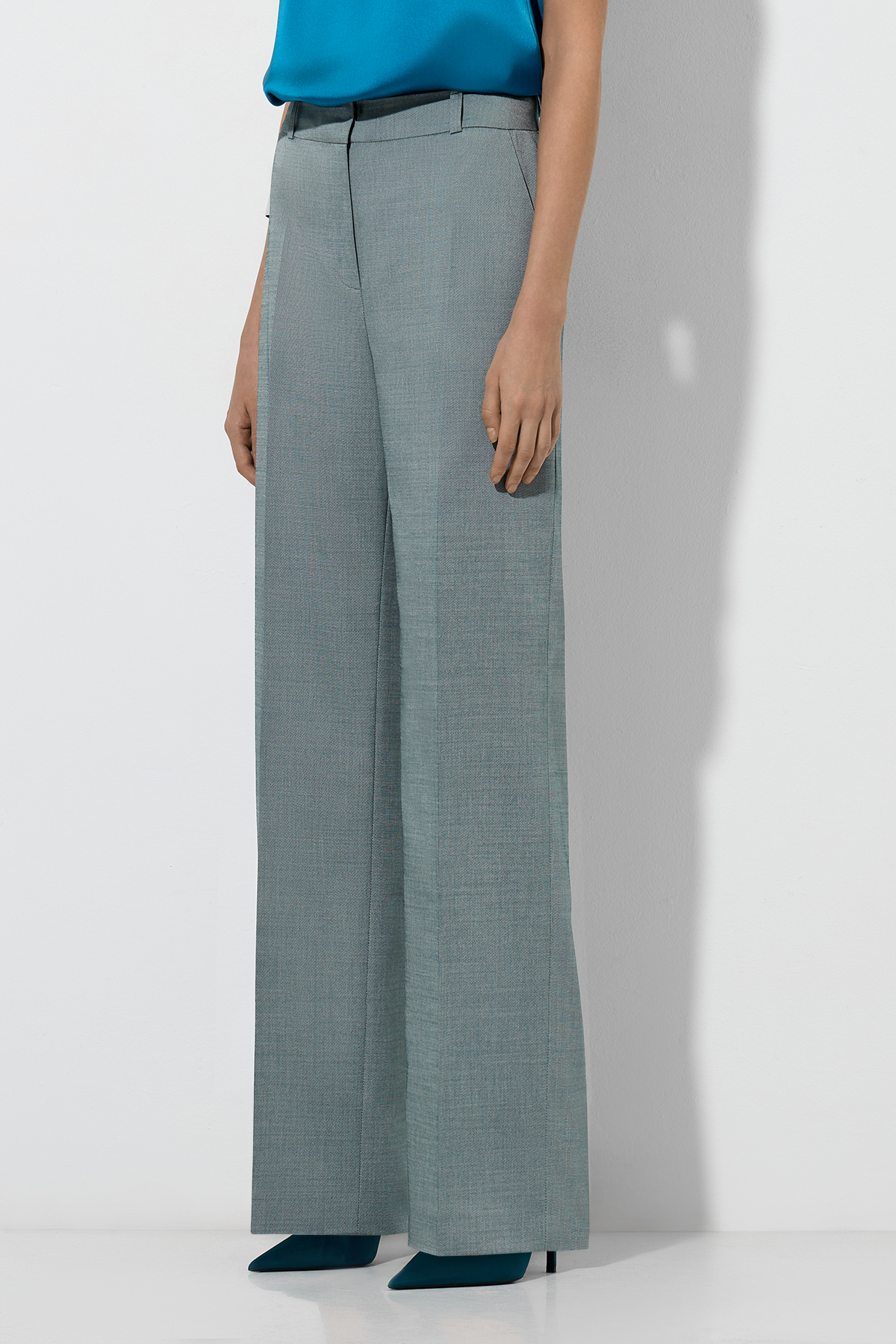 Брюки , пол женский, цвет голубой, фото №3