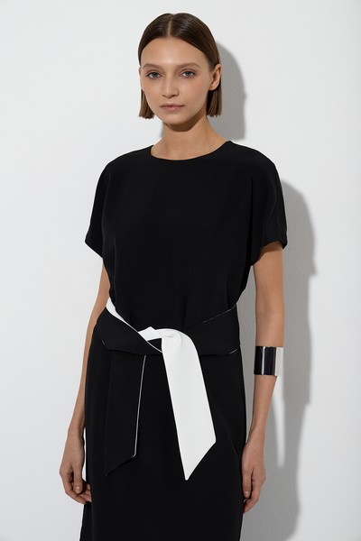 Платье VASSA&Co, пол женский, цвет черный, фото №3