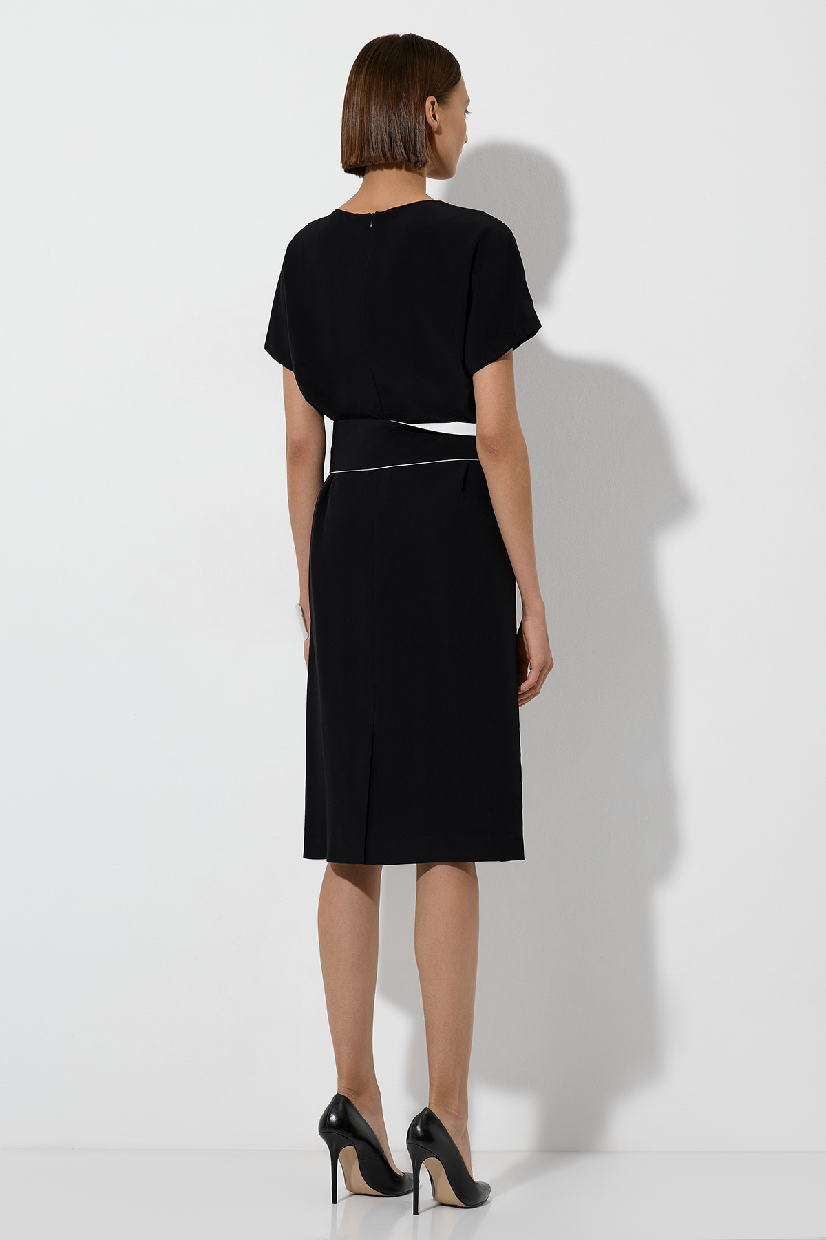 Платье VASSA&Co, пол женский, цвет черный, фото №4