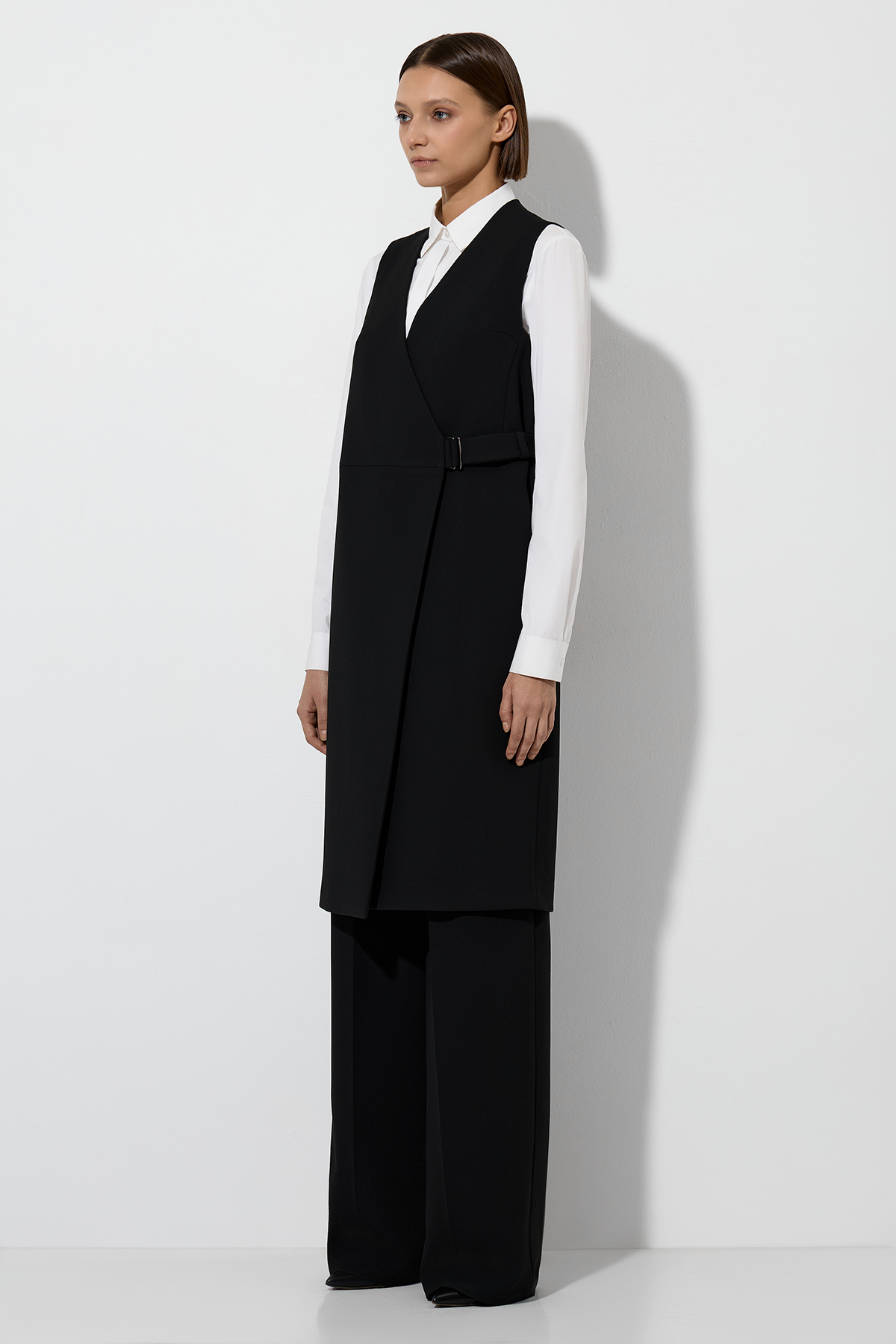 Платье-жилет VASSA&Co, пол женский, цвет черный, фото №3