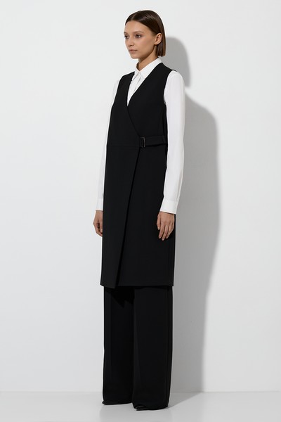 Платье-жилет VASSA&Co, пол женский, цвет черный, фото №3