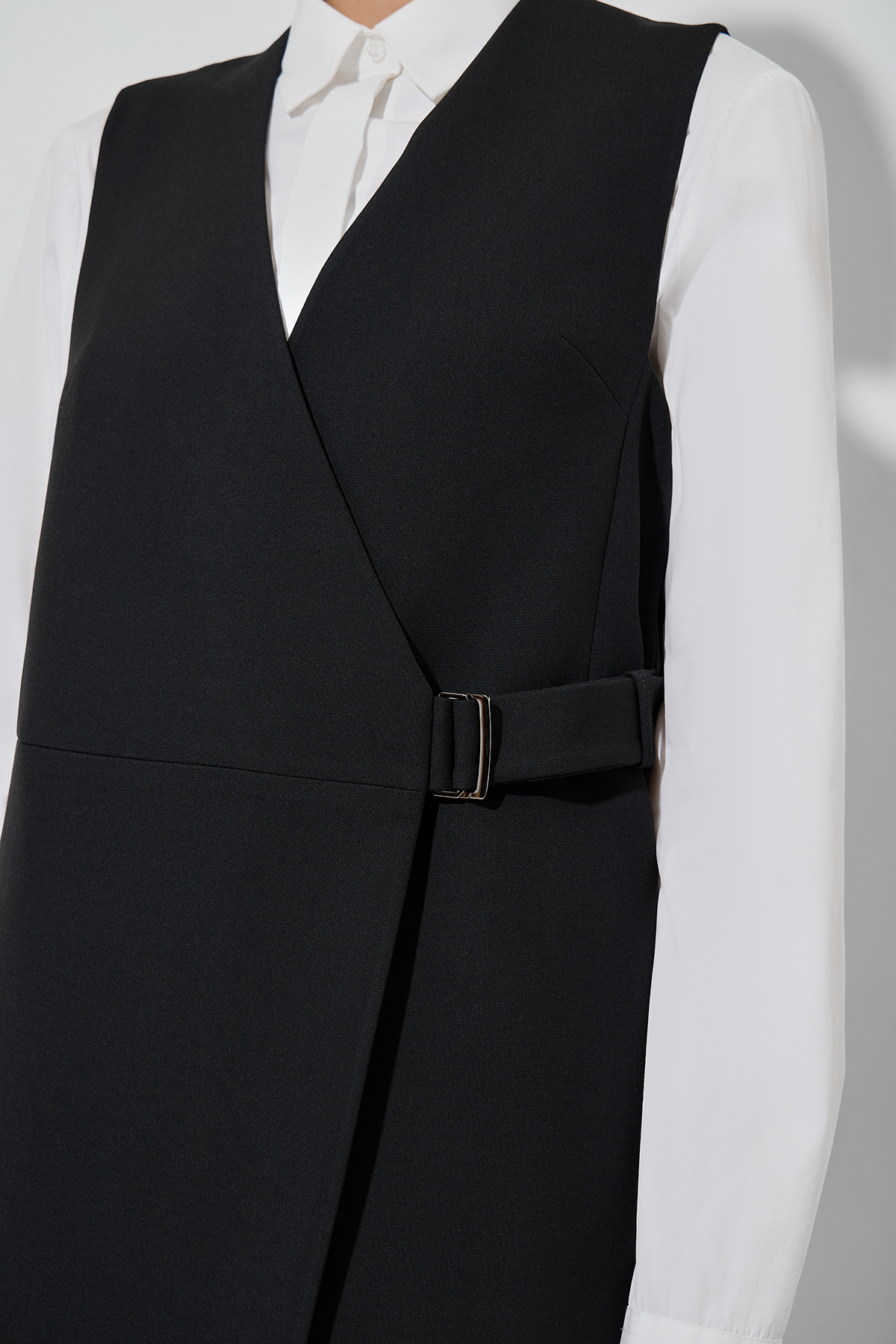 Платье-жилет VASSA&Co, пол женский, цвет черный, фото №2