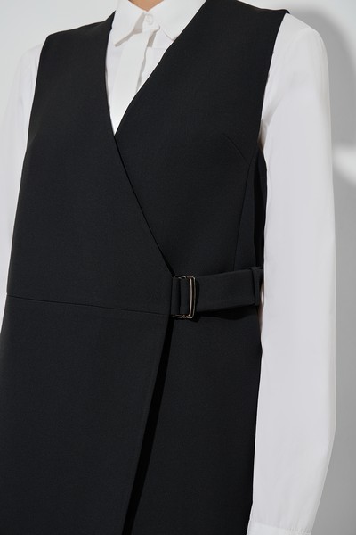 Платье-жилет VASSA&Co, пол женский, цвет черный, фото №2