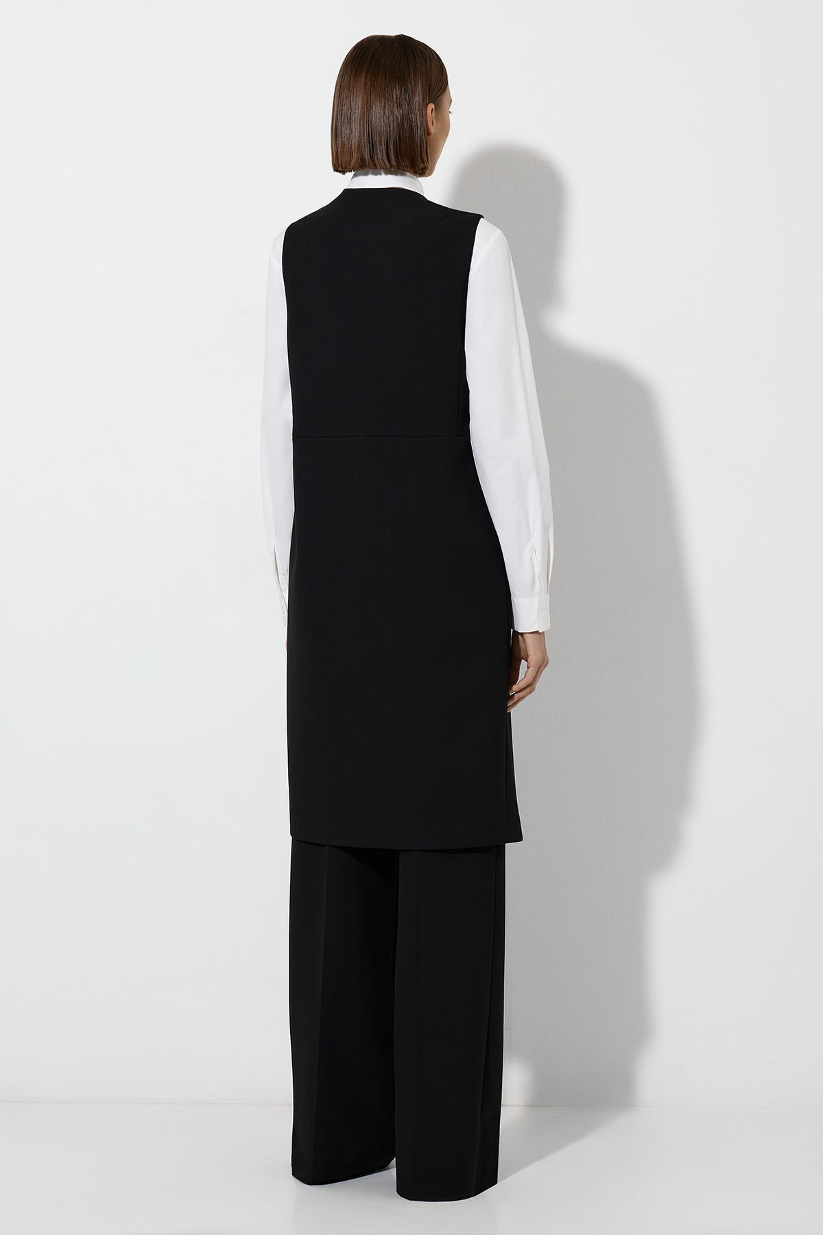 Платье-жилет VASSA&Co, пол женский, цвет черный, фото №4