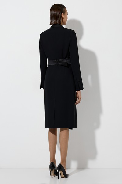 Платье-смокинг VASSA&Co, пол женский, цвет черный, фото №3