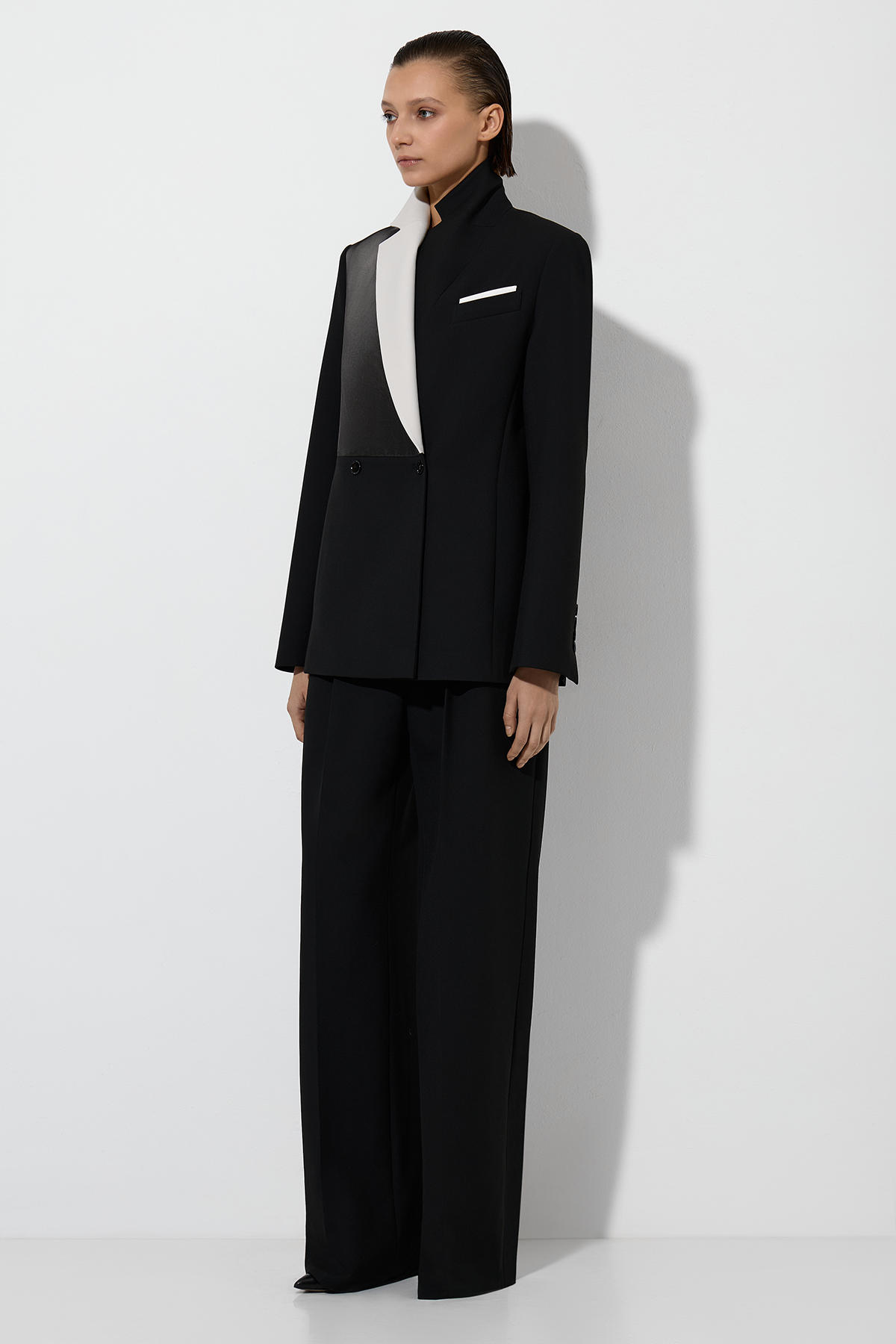 Жакет с акцентной деталью , пол женский, цвет черный, фото №3