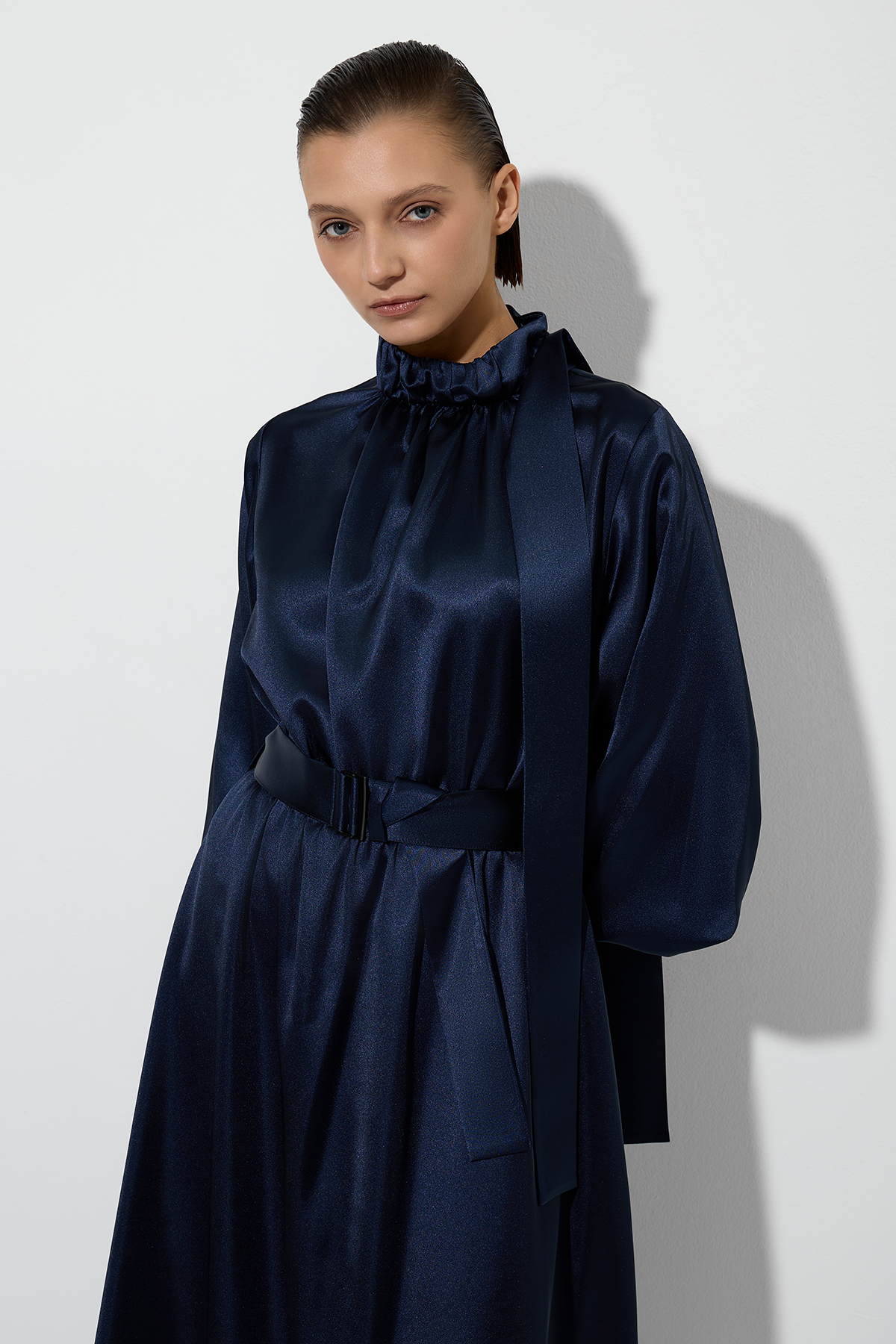 Платье VASSA&Co, пол женский, цвет синий, фото №2