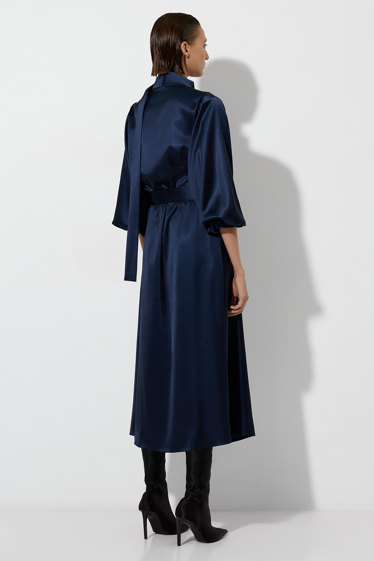 Платье VASSA&Co, пол женский, цвет синий, фото №3