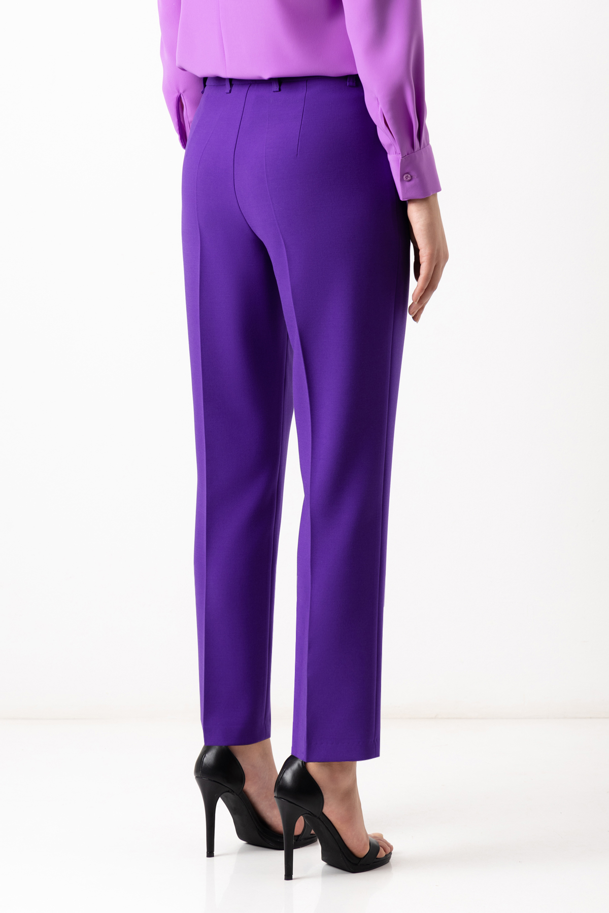 Брюки VASSA&Co, пол женский, цвет фиолетовый, фото №5