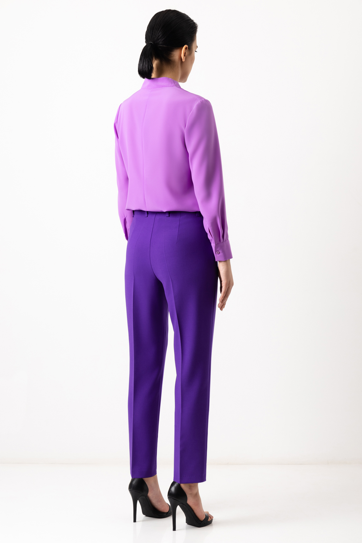 Брюки VASSA&Co, пол женский, цвет фиолетовый, фото №2