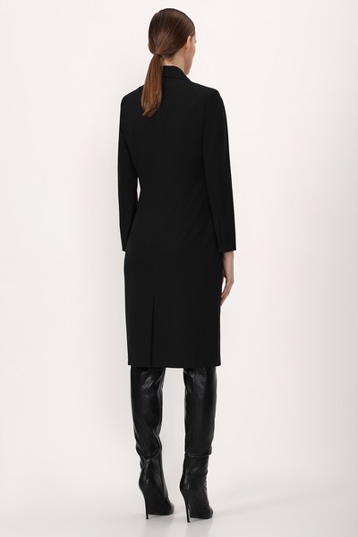 Платье с поясом VASSA&Co, пол женский, цвет черный, фото №4