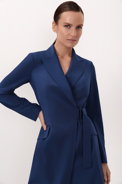 Платье VASSA&Co, пол женский, цвет синий, фото №3