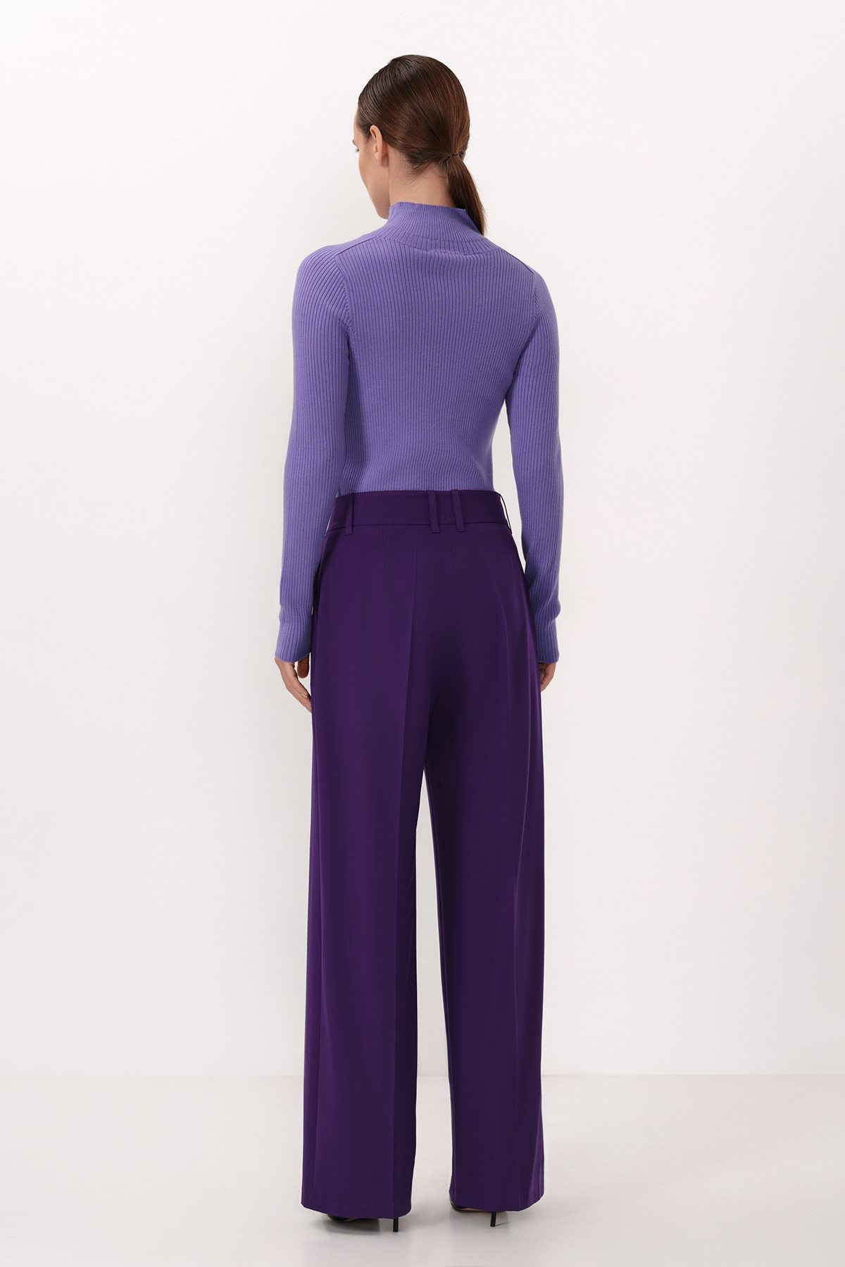 Брюки VASSA&Co, пол женский, цвет фиолетовый, фото №3