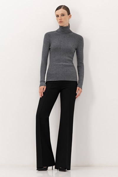 Водолазка с люрексом VASSA&Co, пол female, цвет серый, фото №3