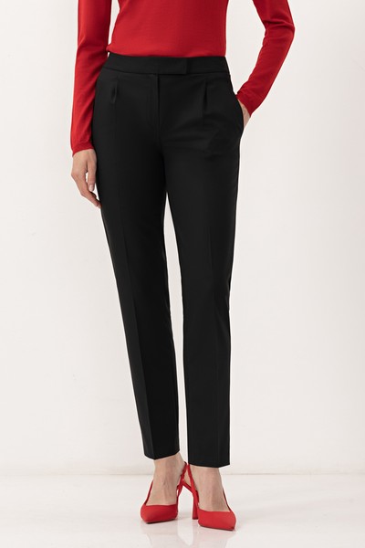 Брюки VASSA&Co, пол женский, цвет черный, фото №4