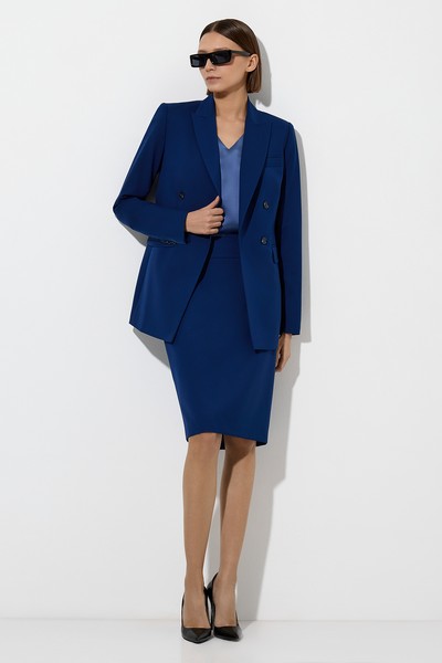 Blouse VASSA&Co, пол female, цвет синий, фото №3