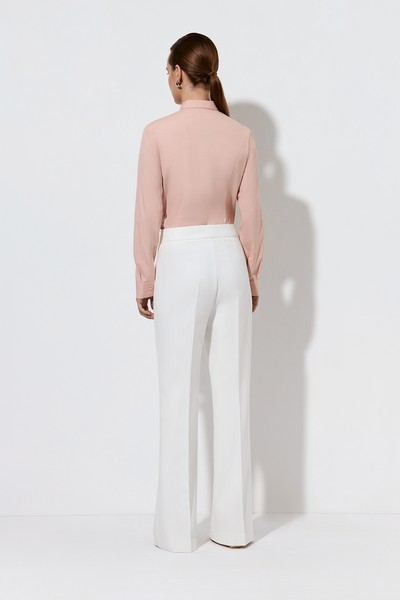 Trousers VASSA&Co, пол female, цвет white, фото №10