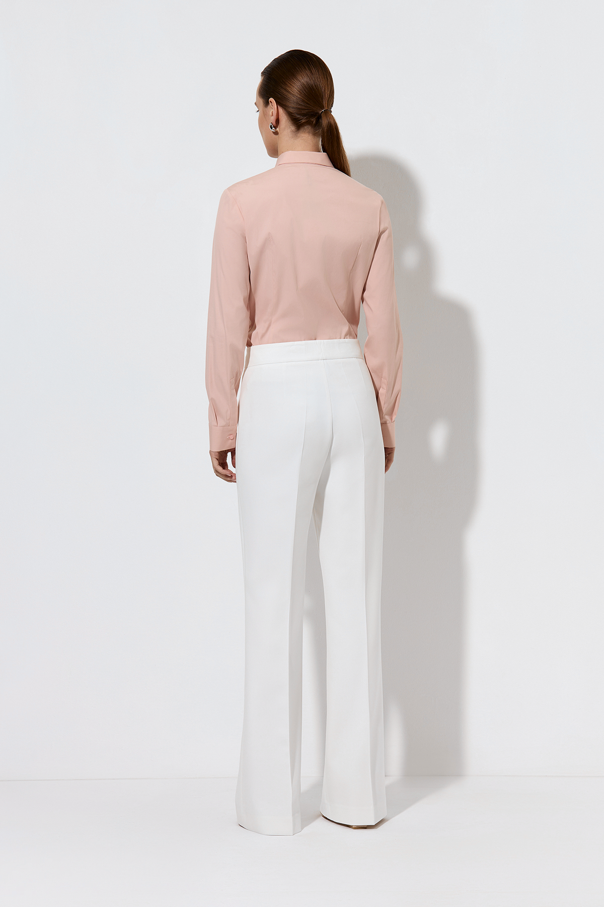 Рубашка бежевая VASSA&Co, пол женский, цвет бежевый, фото №7