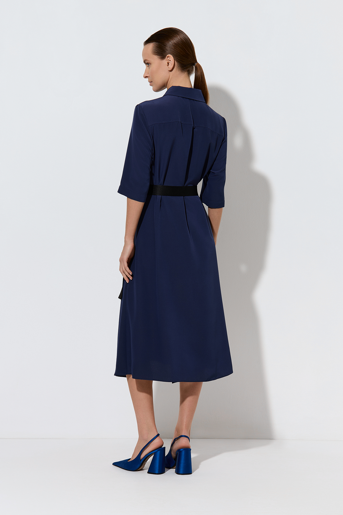 Платье , пол женский, цвет синий, фото №4