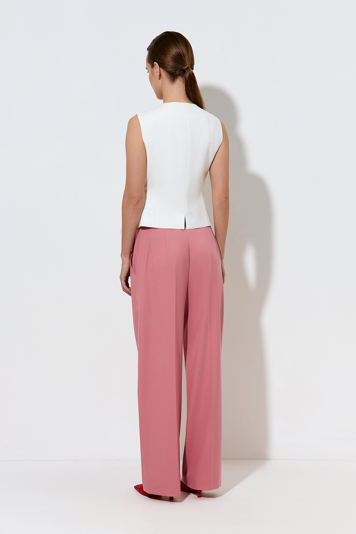 Vest VASSA&Co, пол female, цвет white, фото №3