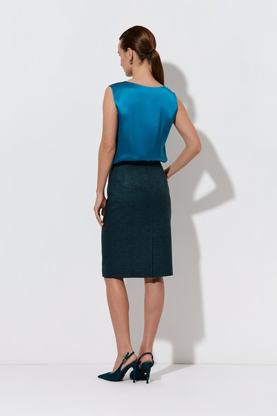 Юбка VASSA&Co, пол женский, цвет зеленый, фото №3