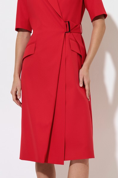 Платье , пол женский, цвет красный, фото №3