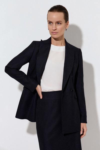 Жакет VASSA&Co, пол женский, цвет синий, фото №8