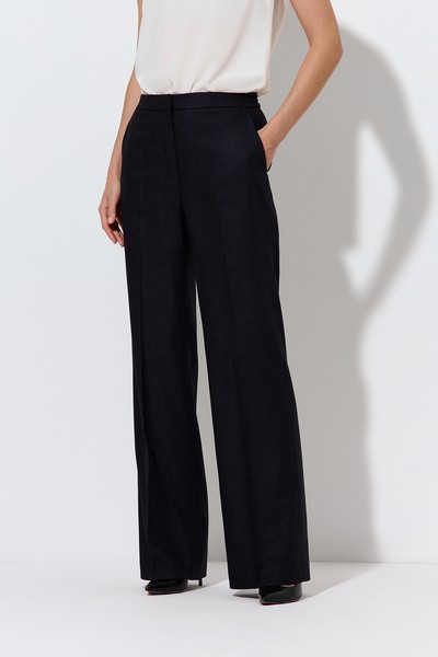 Брюки VASSA&Co, пол женский, цвет синий, фото №3