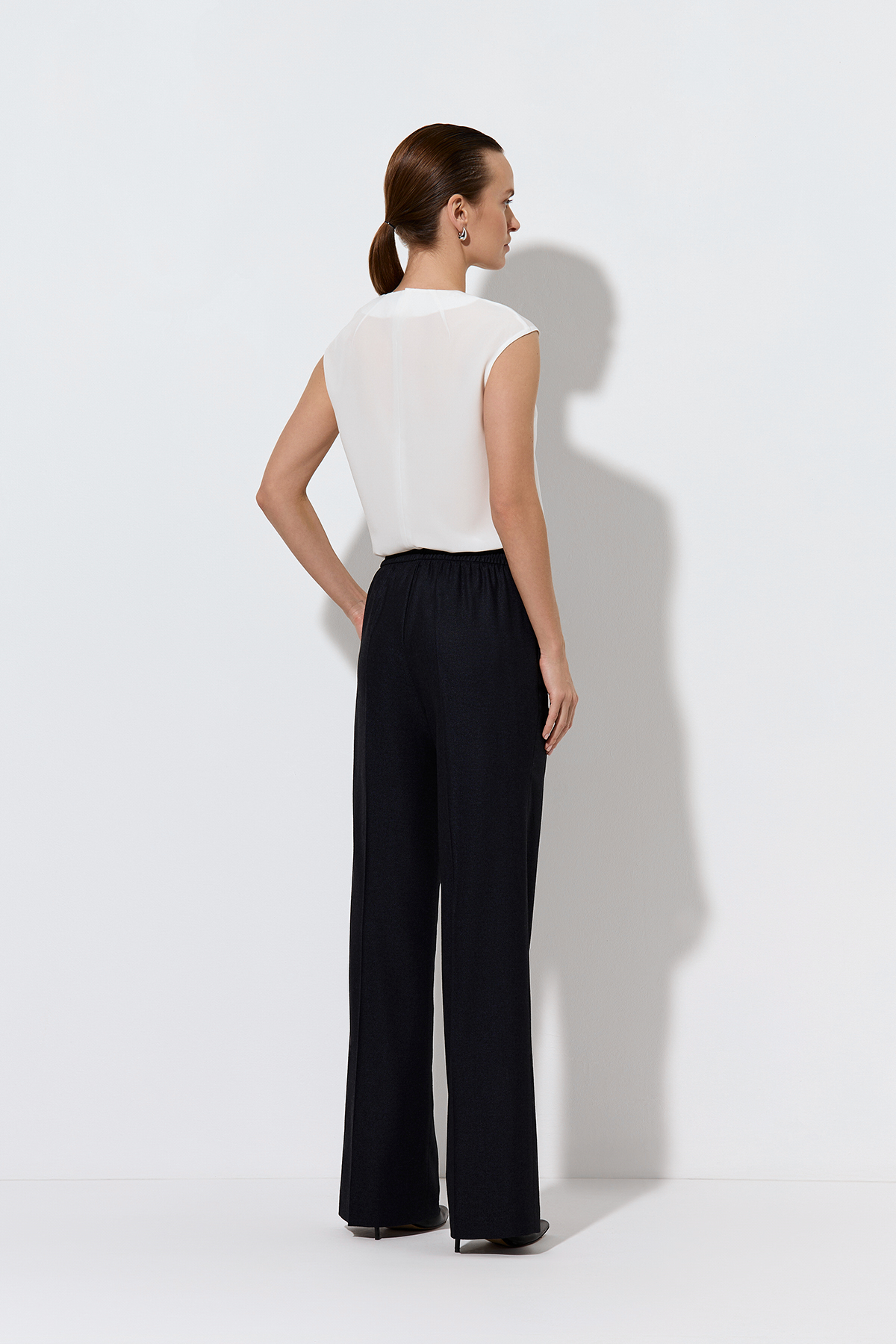 Брюки VASSA&Co, пол женский, цвет синий, фото №5