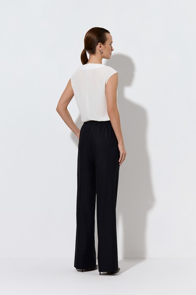 Брюки VASSA&Co, пол женский, цвет синий, фото №5