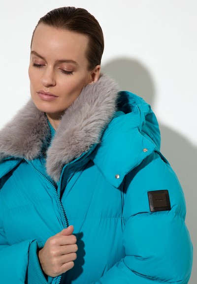 Пуховик VASSA&Co, пол женский, цвет голубой, фото №4